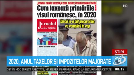 2020, anul taxelor şi impozitelor majorate!