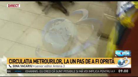 Panică &icirc;n Capitală. Circulația metrourilor, la un pas de a fi oprită