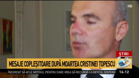 Mesaje copleşitoare după moartea Cristinei Ţopescu