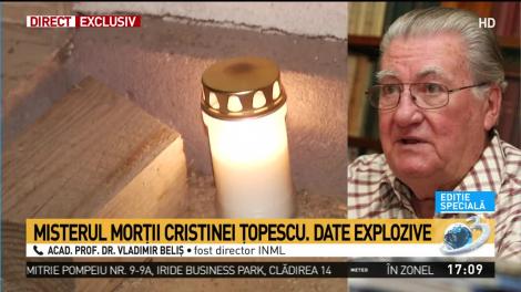 Vladimir Beliș, fost director INML, despre moartea Cristinei Țopescu: Din informațiile pe care le am, ar fi putut fi un infarct miocardic