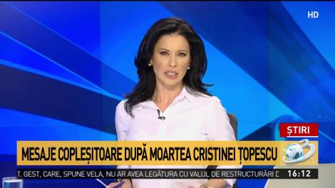 Ștefan Bănică Jr, mesaj emoționant despre dispariția Cristinei Țopescu: &bdquo;Vei avea &icirc;ntotdeauna un loc special &icirc;n sufletul meu&rdquo;