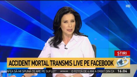 O t&acirc;nără a murit şi alţi doi tineri au fost răniţi, &icirc;n urma unui accident transmis live pe Facebook