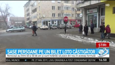 Şase persoane pe un bilet loto câştigător