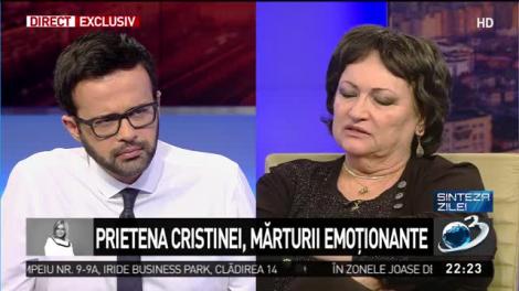 Monica Pop: Mama Cristinei Țopescu locuia în București. A aflat tragedia din presă!