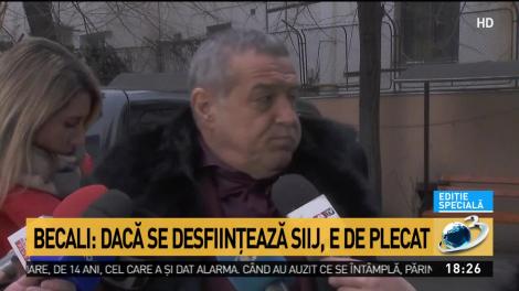 Gigi Becali, despre Secția de Investigare a Infracțiunilor din Justiție: Dacă se desființează nu mai e de stat în țara asta