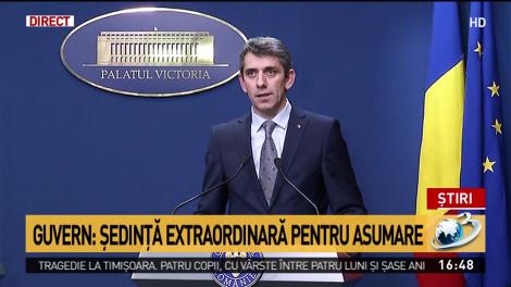 Guvernul îşi angajează răspunderea pentru alegeri
