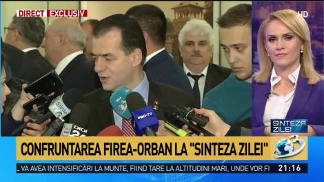 Sinteza zilei. Confruntare Gabriela Firea - Ludovic Orban. Ce îi reproșează premierul și miniștrii PNL