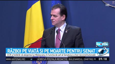 Război pe viaţă şi pe moarte pentru Senat