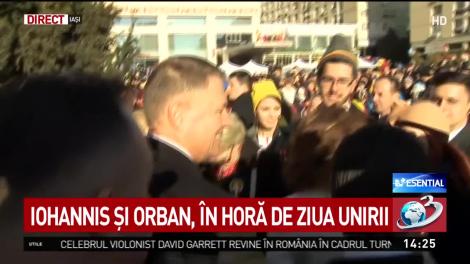 Klaus Iohannis și Ludovic Orban, în horă de ziua Unirii