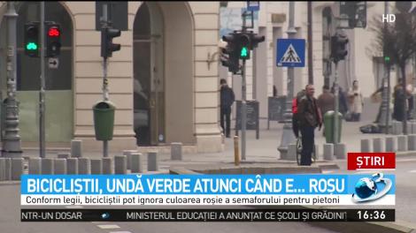 Biciliştii, undă verde atunci c&acirc;nd e...roşu