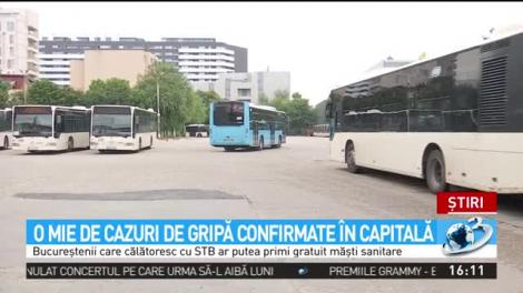 Gripa face ravagii în București. Autoritățile, primele măsuri: ”Toți călătorii vor primi gratuit măști sanitare”