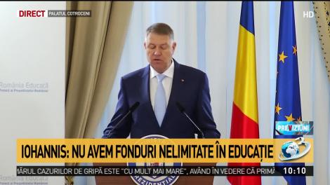 Klaus Iohannis enumeră hibele învățământului românesc: Nu putem avea în epoca inteligenței artificiale o problemă de analfabetism funcțional