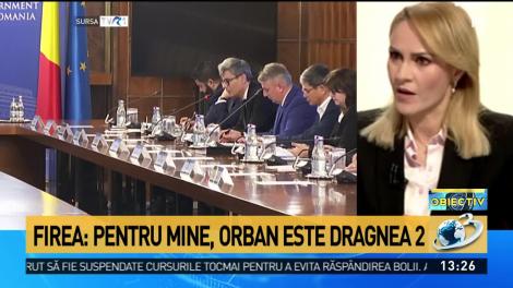 Gabriela Firea spune că Orban este Dragnea doi. „A asmuțit jumătate din Guvern împotriva mea”