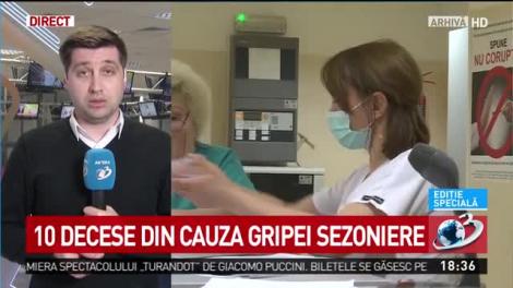 10 decese din cauza gripei sezoniere. Un copil de 12 ani a murit &icirc;ntr-un spital din Capitală