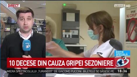 10 decese din cauza gripei sezoniere. Un copil de 12 ani a murit într-un spital din Capitală