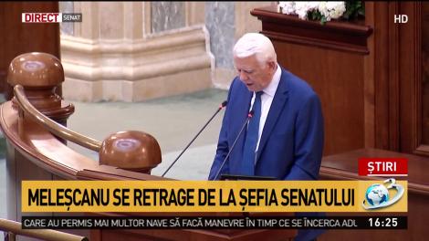 Meleșcanu se retrage de la șefia Senatului