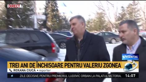 Valeriu Zgonea, condamnat la închisoare cu executare