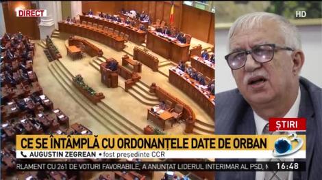 Zegrean: Nu schimbi legea prin ordonanțe de urgență decât dacă arde țara