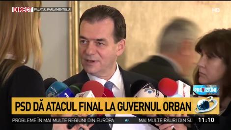 Ludovic Orban, înainte de moțiunea de cenzură: Suntem pregătiți pentru orice variantă!