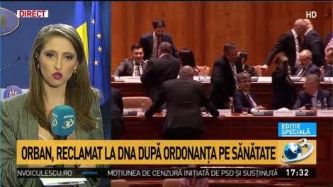 Orban, reclamat la DNA după ordonanța pe sănătate