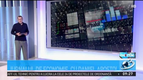 Jurnalul de economie, cu Daniel Apostol. Consideraţii simple despre bani
