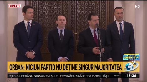 Orban: Niciun partid nu deţine singur majoritatea