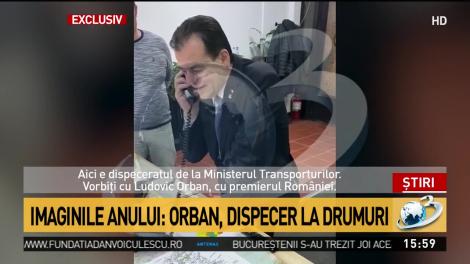 Imaginile anului: Orban, dispecer la drumuri