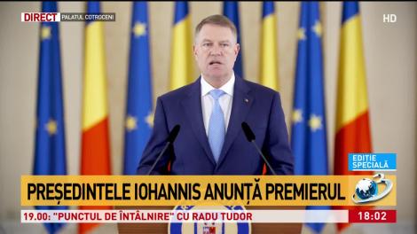 Iohannis: Îl desemnez pe Orban să formeze un nou Guvern
