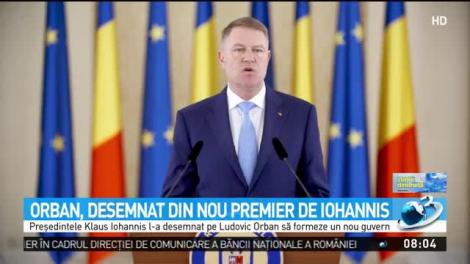 Orban, desemnat din nou premier de Iohannis