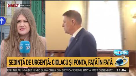 Ședință de urgență. Ponta și Grindeanu, în biroul lui Ciolacu