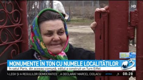 Monumentele unei comune din Olt st&acirc;rnesc hohote de r&acirc;s. Cum arată Turnul Eiffel din satul Paris