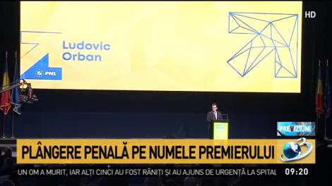 Plângere penală pe numele premierului