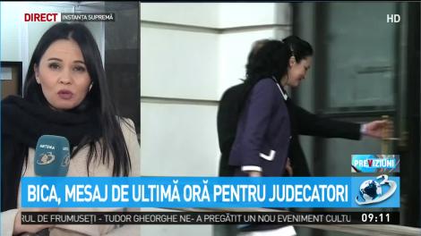 Bica, mesaj de ultimă oră pentru judecători