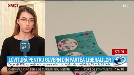 Deputaţii PNL au susţinut creşterea valorii tichetelor de masă de la 15 la 20 de lei