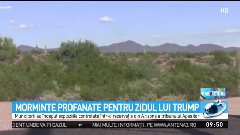 Morminte profanate pentru zidul lui Donald Trump