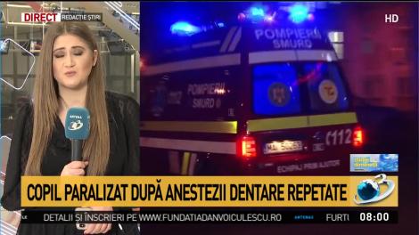 Copil paralizat după anestezii dentare repetate