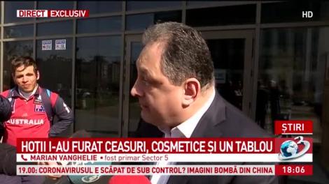 Exclusiv! Marian Vanghelie a fost jefuit. Ce bunuri i-au furat hoţii