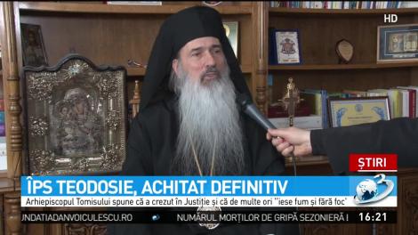 Declaraţia făcută de &Icirc;PS Teodosie după ce a fost achitat definitv