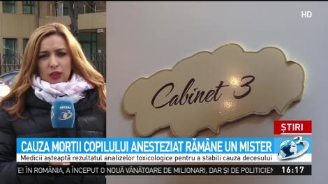 Cauza morţii copilul anesteziat răm&acirc;ne un mister