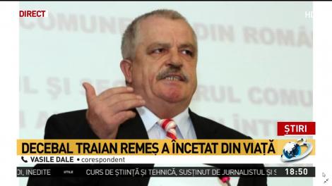 Decebal Traian Remeş a &icirc;ncetat din viaţă