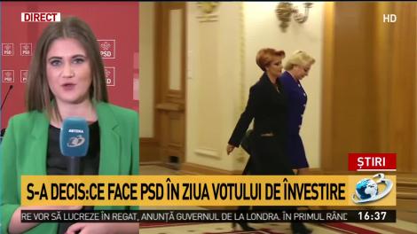Ce face PSD în ziua votului de învestire