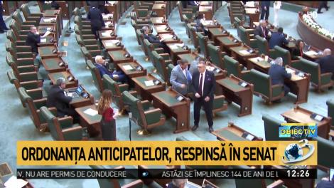 Ordonanţa anticipatelor, respinsă în Senat