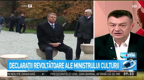 Declaraţii revoltătoare ale ministrului Culturii