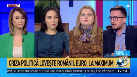 Criza politică lovește România. Euro, la maximum