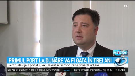 Primul port la Dunăre va fi gata &icirc;n trei ani