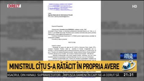 Exces de putere. Ministrul Florin C&icirc;țu s-a rătăcit &icirc;n propria avere
