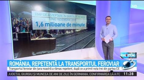 Rom&acirc;nia, repetentă la transportul feroviar