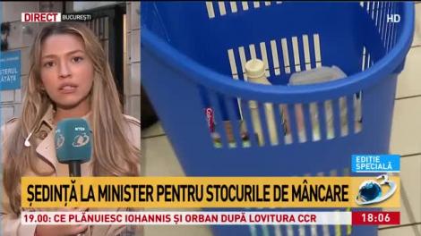 Şedinţă la Minister pentru stocurile de m&acirc;ncare