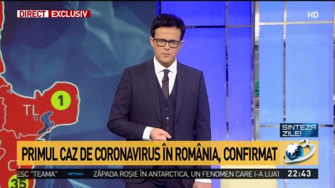Oficial: Primul rom&acirc;n confirmat cu coronavirus