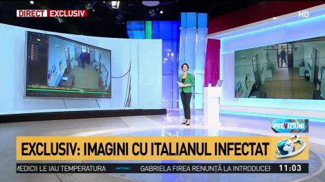 Primele imagini cu italianul bolnav de coronavirus